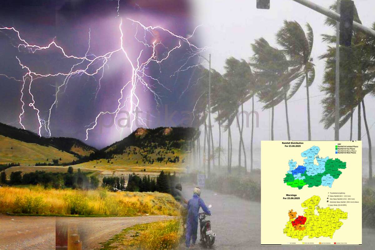 5 तीव्रगति मानसूनी सिस्टम एक्टिव, 35 जिलों में भारी बारिश Alert