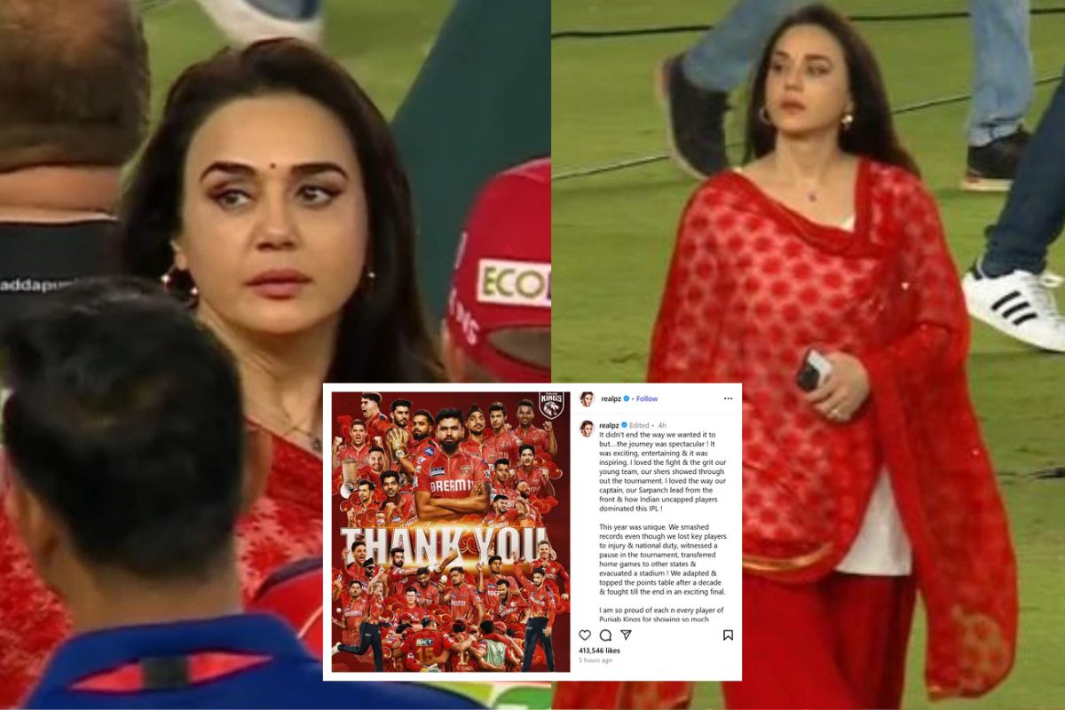 Preity Zinta's Emotional Post 72 Hours After IPL Loss