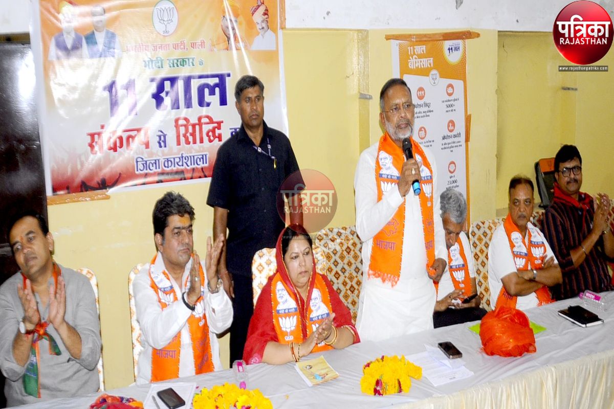 ऊर्जा मंत्री नागर पाली में बोले : भारत में 11 साल में हुए कई महत्वपूर्ण
बदलाव…आगे बढ़ रहा है देश