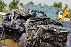Rajasthan Accident: खाटूश्याम से गुरुग्राम लौट रहे श्रद्धालुओं की कार के उड़े
परखच्चे, 3 लोगों की दर्दनाक मौत - image