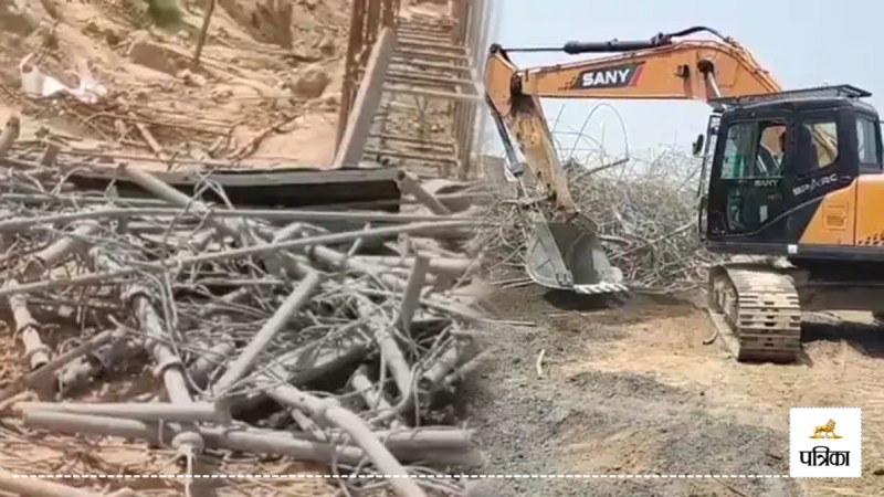 Slab of underpass under construction collapsed in Bijnor