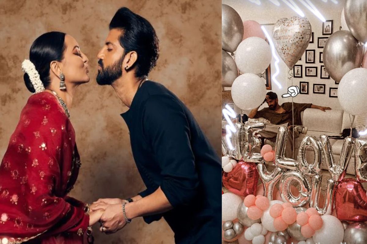 शादी की पहली सालगिरह पर Sonakshi-Zaheer की रोमांटिक तस्वीरें वायरल, देखें
