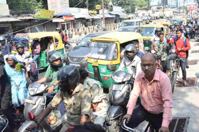 Lucknow Old City Traffic