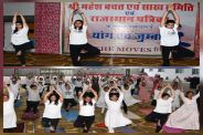 Took a pledge to stay healthy by doing yoga amidst the rain