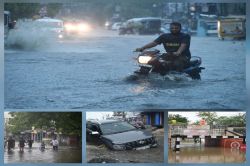 भीलवाड़ा शहर में झमाझम, 8 इंच बारिश से कई कॉलोनियां जलमग्न - image