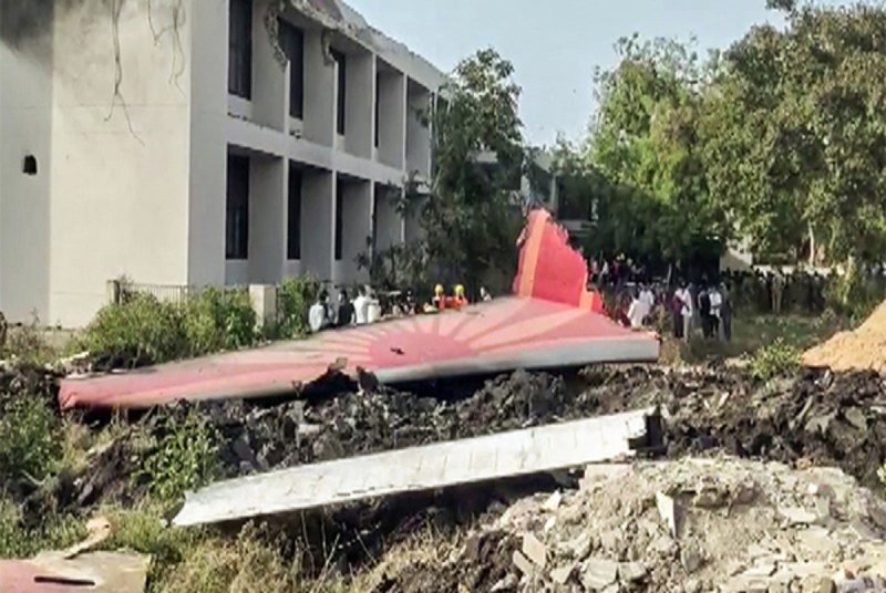 Debris of Ahmedabad Plane Crash