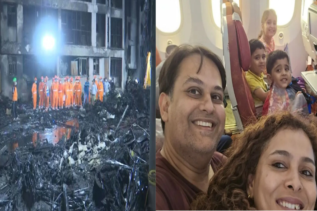 Ahmedabad Plane crash: राजस्थान के डॉक्टर पति-पत्नी और 3 बच्चों के शवों की
शिनाख्त, परिवार ने जताई यह इच्छा