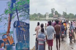 Accident: शिवनाथ नदी में गिरी तेज रफ्तार कार, MP के बैंककर्मी की मौत, 3 घायल - image