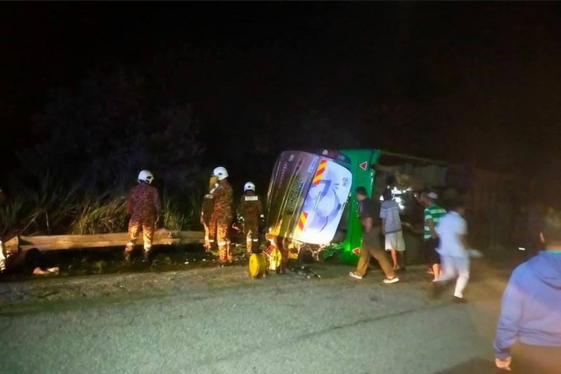 Bus accident in Malaysia