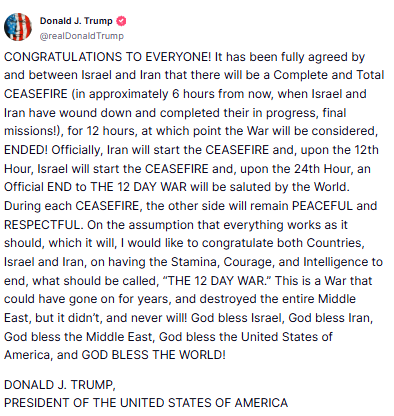 Iran-Israel ceasefire