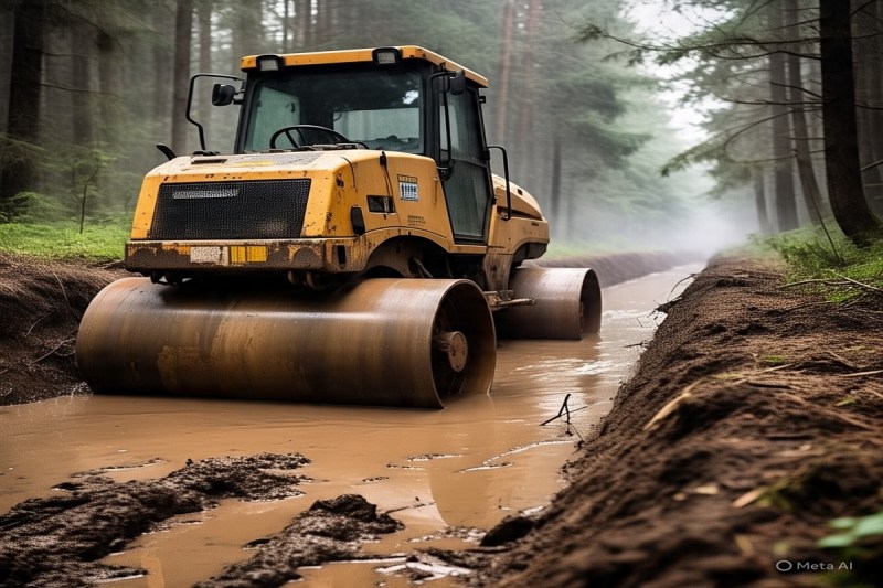 CG Accident: अनियंत्रित होकर खाई में गिरा रोड रोलर, चालक की मौके पर मौत