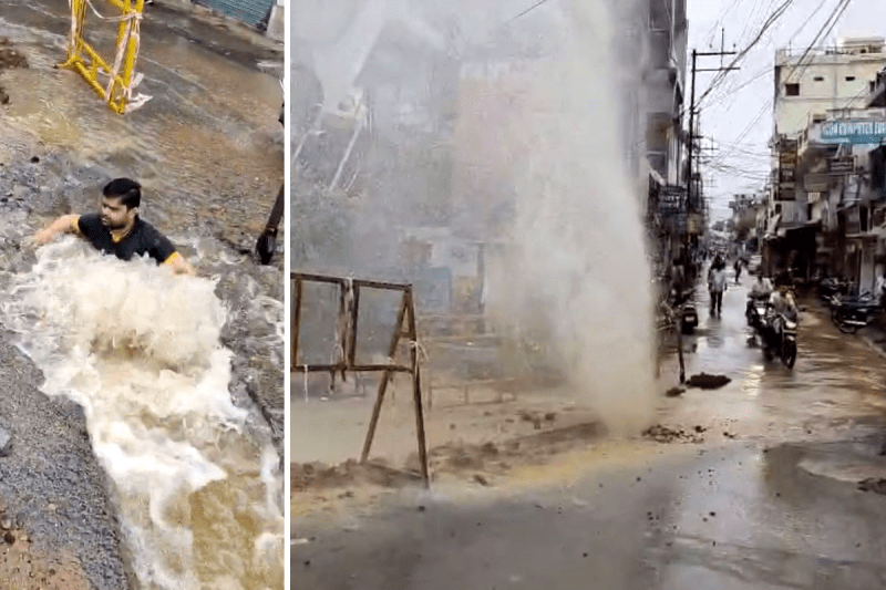 Water Pipeline Burst