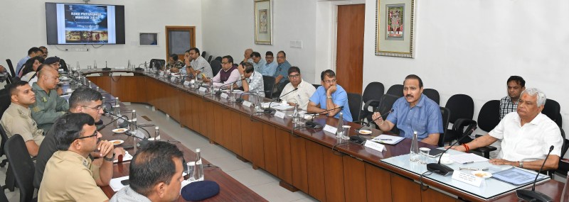 आपदा प्रबंधन एवं राहत मंत्री डॉ. किरोड़ी लाल मीना ने मंगलवार को शासन सचिवालय में आयोजित उच्चस्तरीय बैठक ली। फोटो-पत्रिका।