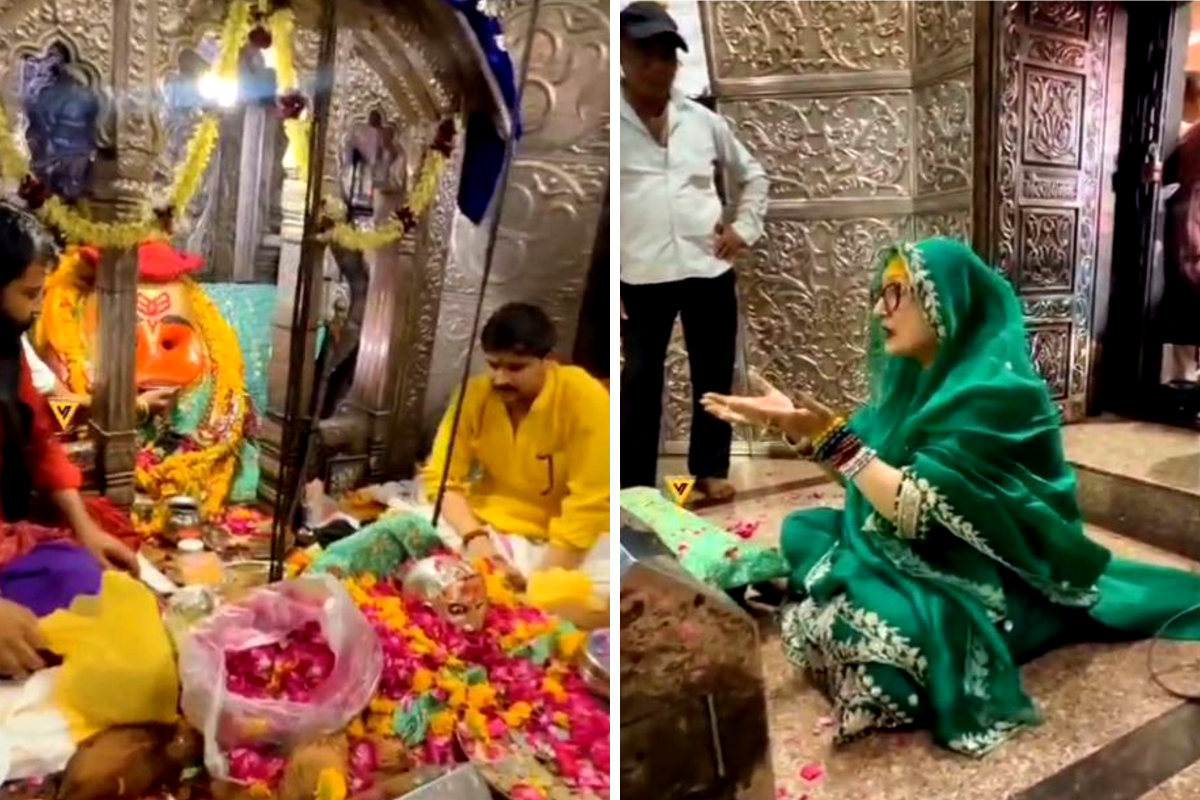 गोविंदा की पत्नी सुनीता पहुंची काल भैरव मंदिर, वीडियो में पूजा करते देख चिढ़े
लोग, मचा बवाल