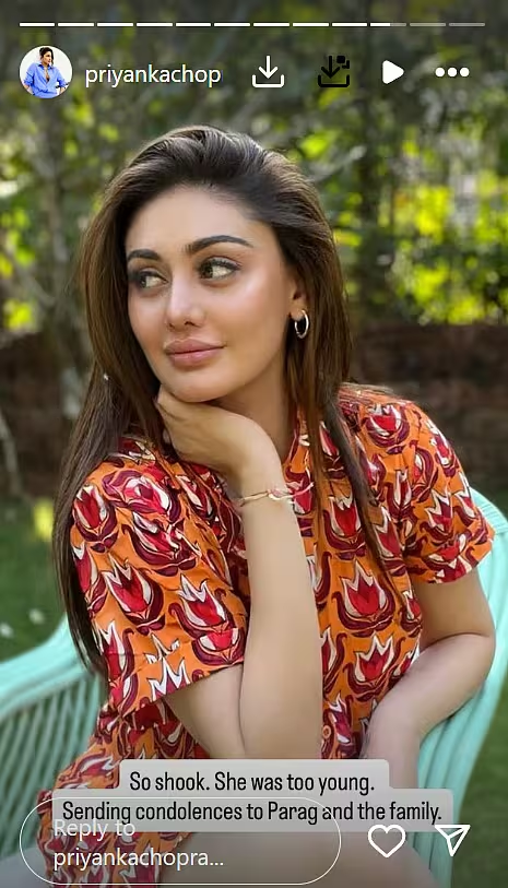 Priyanka Chopra Post for Shefali Jariwala