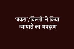 ‘बकरा’,‘बिल्ली’ ने किया व्यापारी का अपहरण… - image