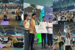 International Yoga Day- जैकी और रकुल बने फिट इंडिया कपल, खेल मंत्रालय ने खिताब
दिया - image