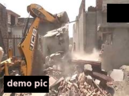 Houses and shops demolished by bulldozers in many districts of MP
