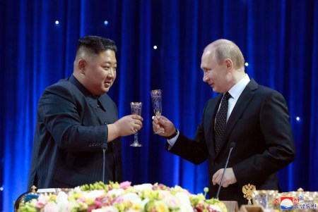 Kim Jong Un and Vladimir Putin