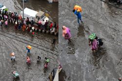 मानसूनी बारिश से एमपी बेहाल; श्योपुर में गांवों का संपर्क टूटा, ग्वालियर में रोड
धंसी… - image