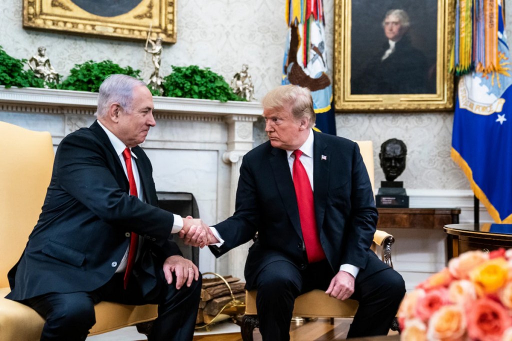 Benjamin Netanyahu and Donald Trump