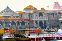 Ayodhya Ram Temple: राम मंदिर का स्वर्ण शिखर जगमगाया, कल से शुरू होगा दूसरे
प्राण प्रतिष्ठा का अनुष्ठान - image