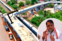90 डिग्री ब्रिज के अफसरों पर एक्शन के बाद सियासत, कांग्रेस बोली- ‘मगरमच्छ छोड़े
मछलियों पर की कार्रवाई’ - image