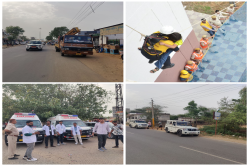 ये कैसा मॉक ड्रिल : एसडीएम की सूचना से पूर्व ही घटना स्थल से सिर्फ 200 मीटर पहले
सारे विभागों की टीमें आ खड़ी हुई - image