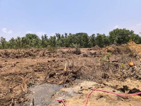 ग्राम सालेटेका की जमीन का लीजए सरहदी ग्राम चिखला की जमीन पर भी अवैध कंस्ट्रक्शन . विधायक के साथ ग्रामीणों ने किया चार घंटे प्रदर्शन . एसडीएम किरनापुर ने काम बंद करायाए बिंदुवार जांच का दिया आश्वासन
