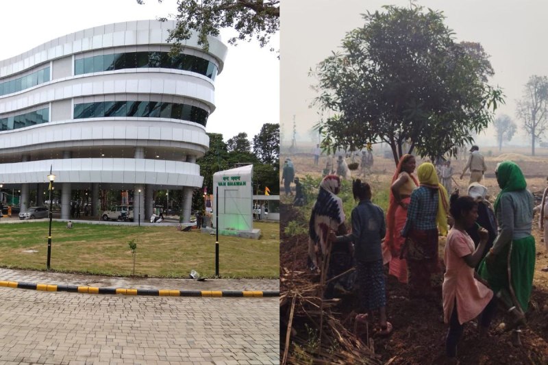 officers removing thousands of people forest land eviction MP News