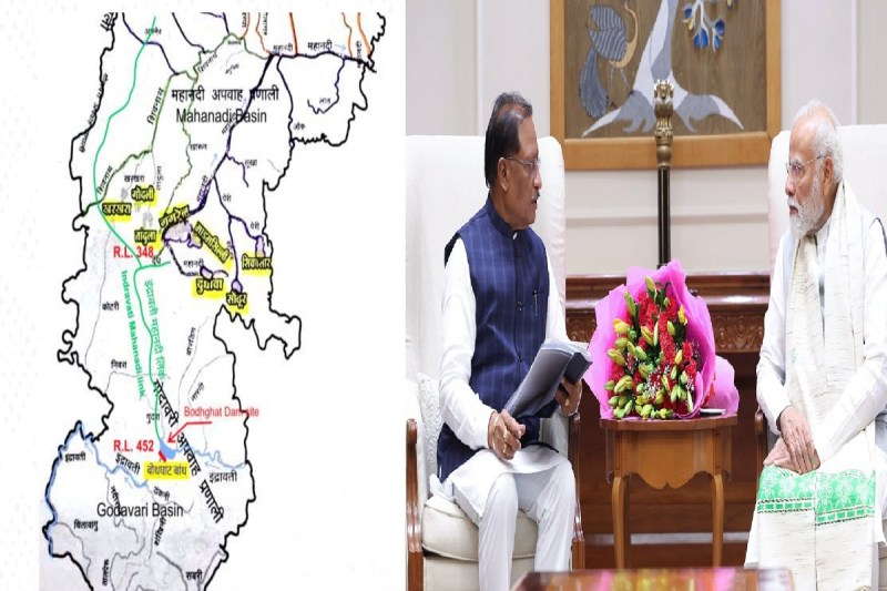 मुख्यमंत्री विष्णु देव साय — प्रधानमंत्री नरेन्द्र मोदी (Photo source- DPR)