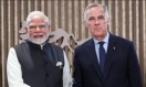 Indian Prime Minister Narendra Modi with Canadian PM Mark Carney