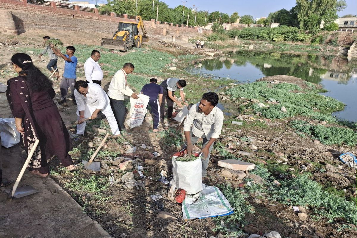वीडियो : नगर परिषद कर्मचारियों के साथ शहरवासियों ने दूसरे दिन भी बहाया पसीना