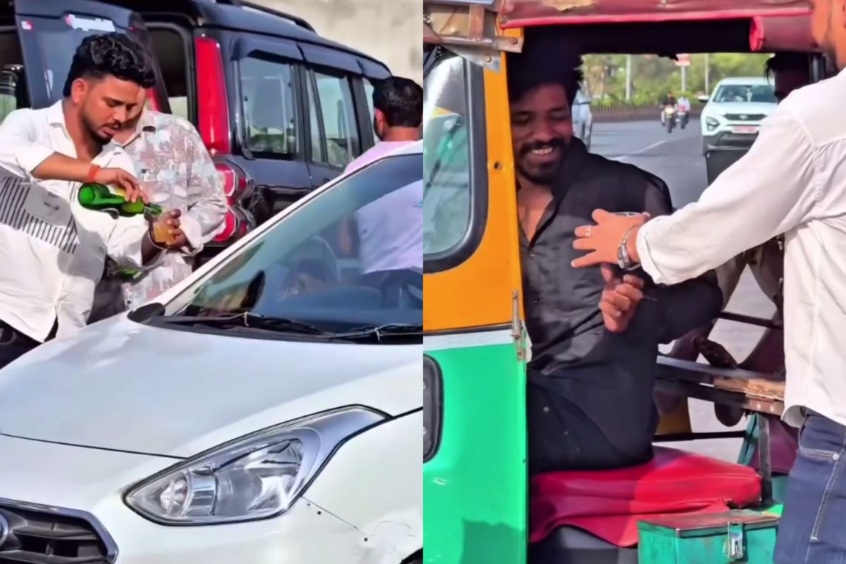 जयपुर में बीच सड़क बटी फ्री बीयर, पीने वाले बोले: गर्मी में किया कूल… भगवान आपका
भला करें
