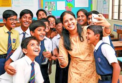 स्टूडेंट के साथ लेनी होगी सेल्फी तब ही मिलेगा शिक्षकों को वेतन - image
