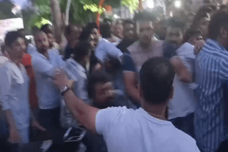 Congress workers clash video viral MP News