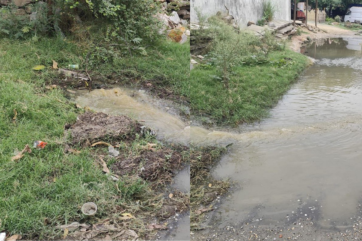 Nagar nigam jaipur : एक साल से सड़क पर बह रहा सीवर का गंदा पानी, कॉलोनीवासियों
की सुध नहीं ले रहा निगम