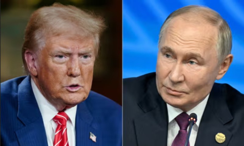 Donald Trump and Vladimir Putin
