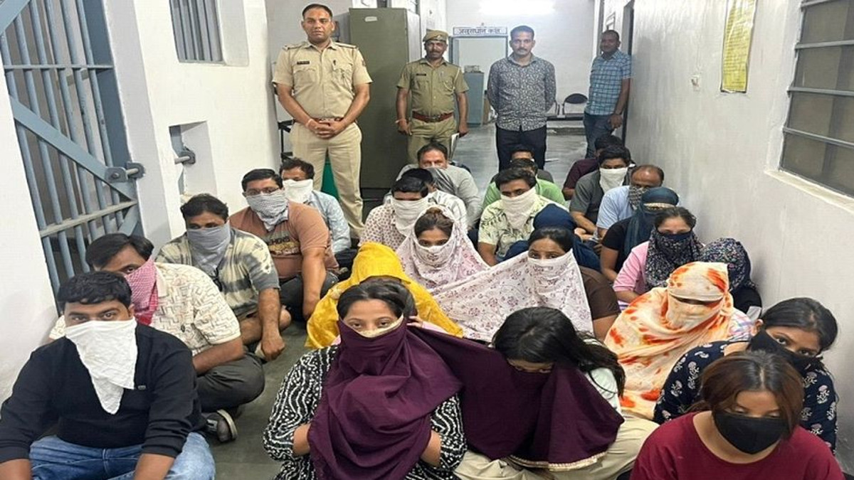 उदयपुर में रिसोर्ट में इवेंट के नाम पर देह व्यापार, 14 युवतियों सहित 29 गिरफ्तार
