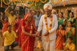 इसे कहते हैं लव मैरिजः 95 साल के दादा ने 90 साल की दादी संग रचाई शादी, बच्चों ने
किया डांस… 70 साल लिवइन में रहे - image