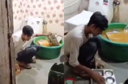 होटल के शौचालय में बर्तन धोने का वीडियो वायरल, लोगों का खाैल उठा खून - image