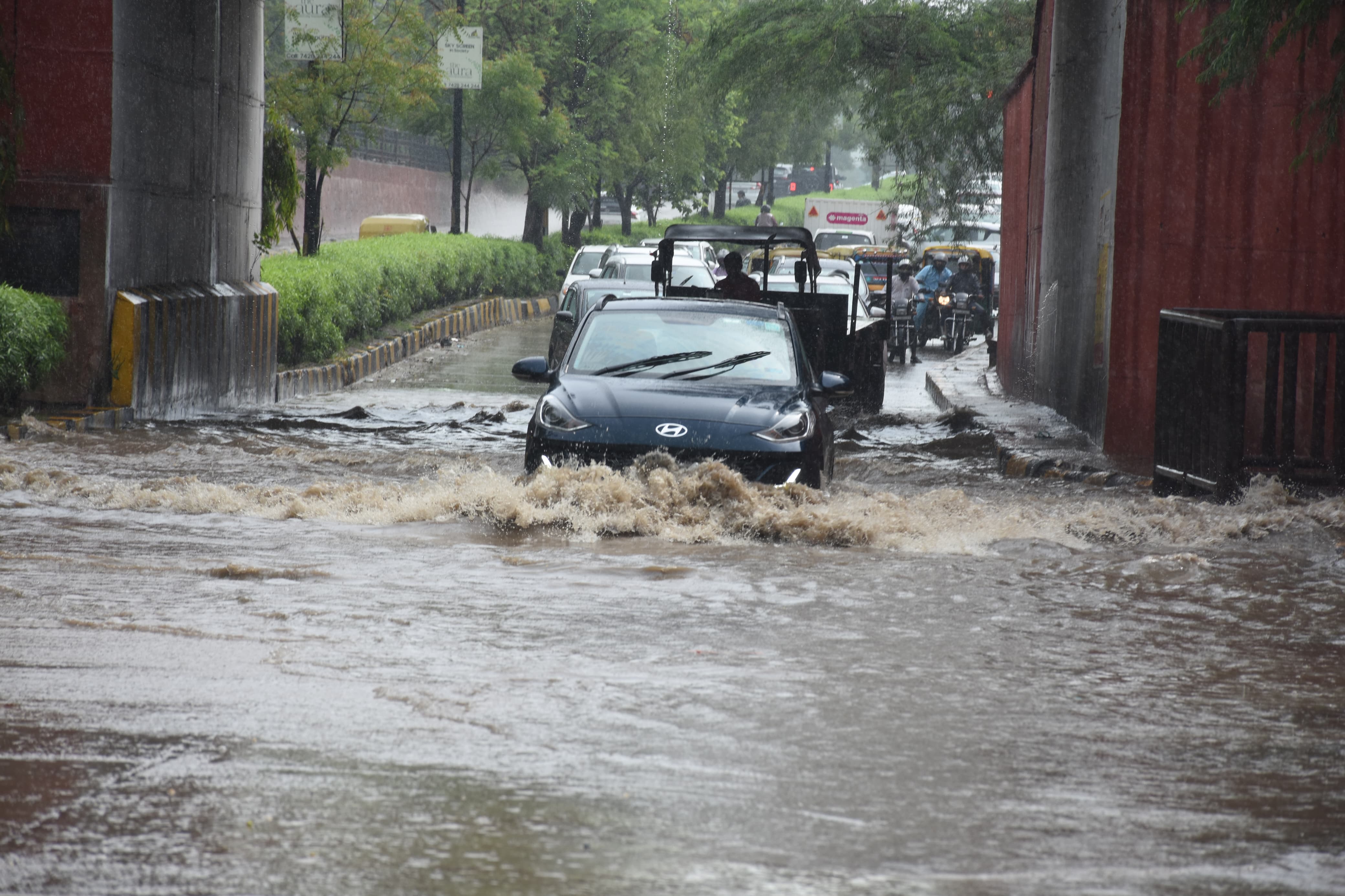 जयपुर में बारिश का नजारा। फोटो-पत्रिका।