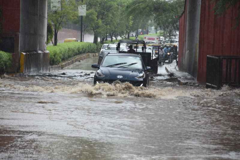 जयपुर में बारिश का नजारा। फोटो-पत्रिका।