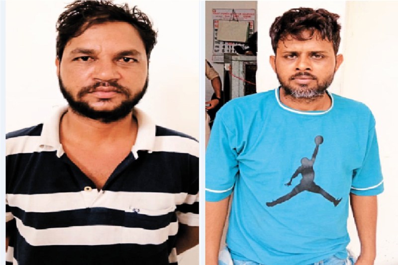 पुलिस की गिरफ्त में आरोपी (फोटो सोर्स- पत्रिका)