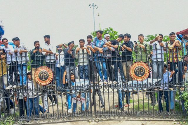 Massive Student Protest at Rajasthan University 