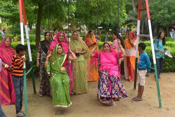 Women dancing on Hariyali Teej
see in pictures