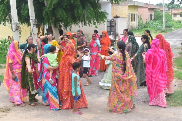Women dancing on Hariyali Teej
see in pictures