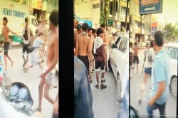 Kanwar Yatra: कांवड़ियों का तांडव: मामूली टक्कर पर चालक से मारपीट, कार में
तोड़फोड़,पुलिस देखती रही तमाशा - image
