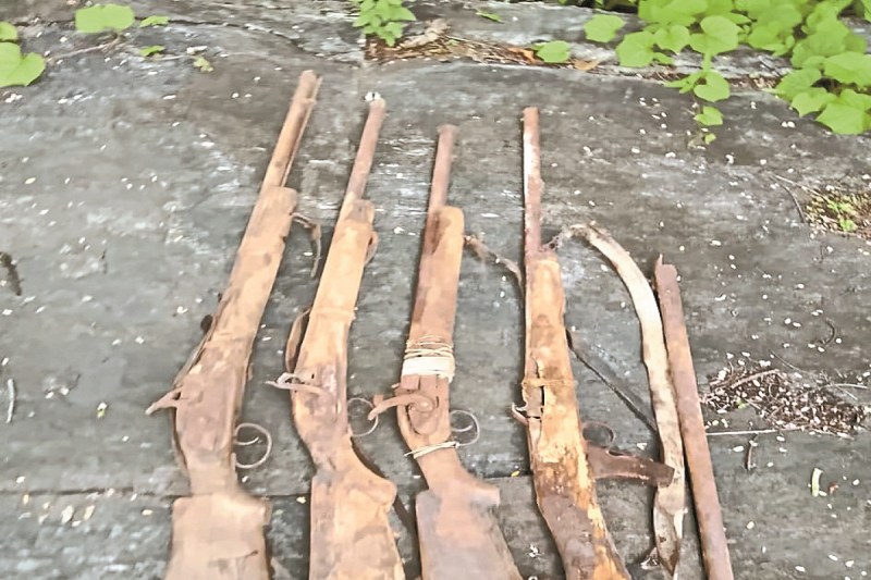 टेकलगुड़म के जंगल में किया गया बरामद (Photo source- Patrika)