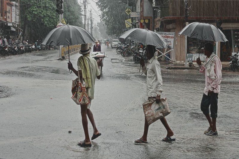 16-17 जुलाई को भारी से बहुत भारी वर्षा की चेतावनी फोटो सोर्स : Patrika